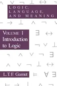 De afbeelding toont logic language and meaning volume 1 met paarse en witte tekstblokken over introductie tot logic en lite game