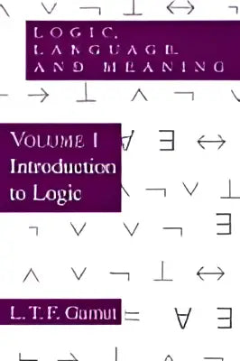 Paars hardcover boek logic language and meaning volume i introductie tot logica door l t f voor studie en referentie