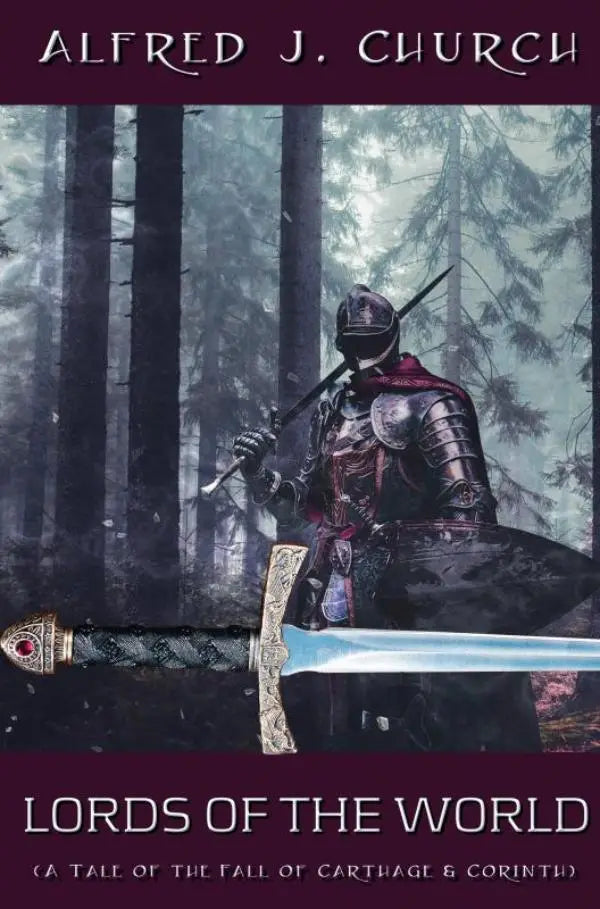 Een zwaard met een zwart handvat, gouden accenten en een sierlijke beugel uit lords of the world
