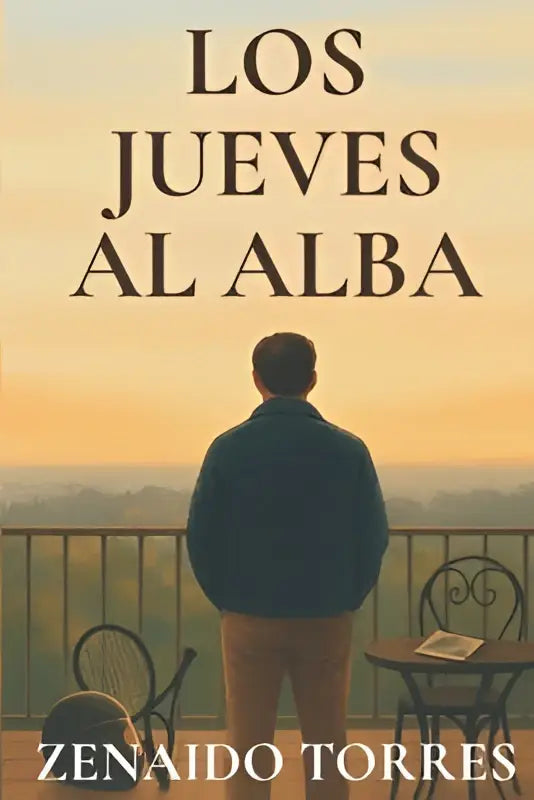 Het boek los jueves al alba door zenaido alberto torres toont de titel in donkere serif letters op een warme zonsondergang
