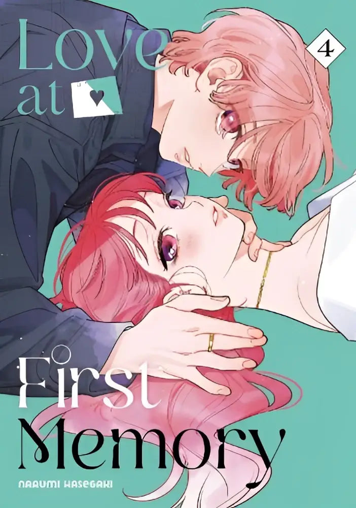 De cover van de manga love at first memory volume 4 van narumi hasegahi toont een kleurrijke illustratie met romantisch thema