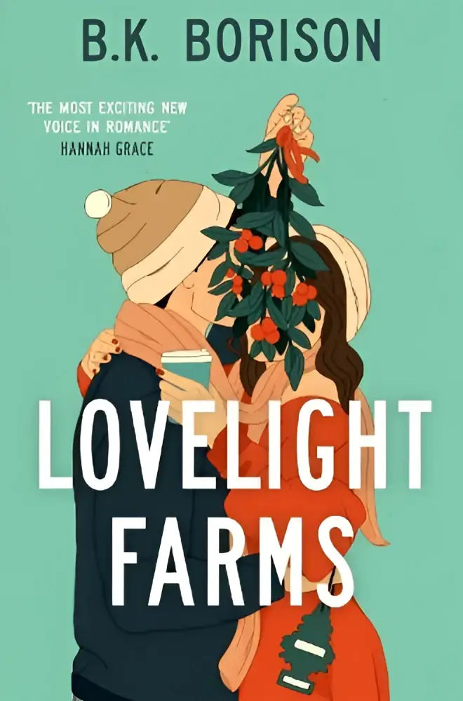 Boekomslag van lovelight farms door b.k. voor een roman over fake dating en small-town romance