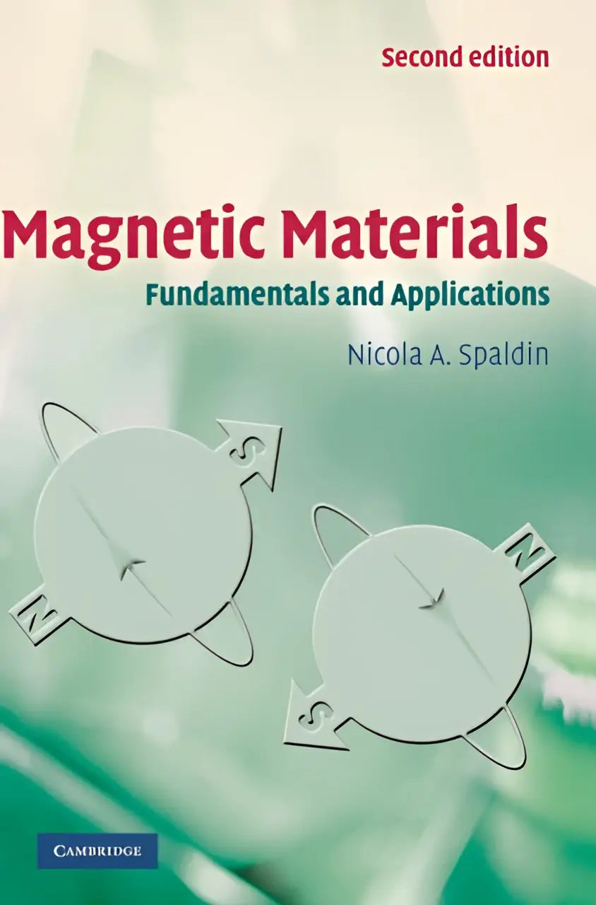 De boekomslag van magnetic materials fundamentals and applications tweede editie door nicola a met focus op magnetische materialen en het veld