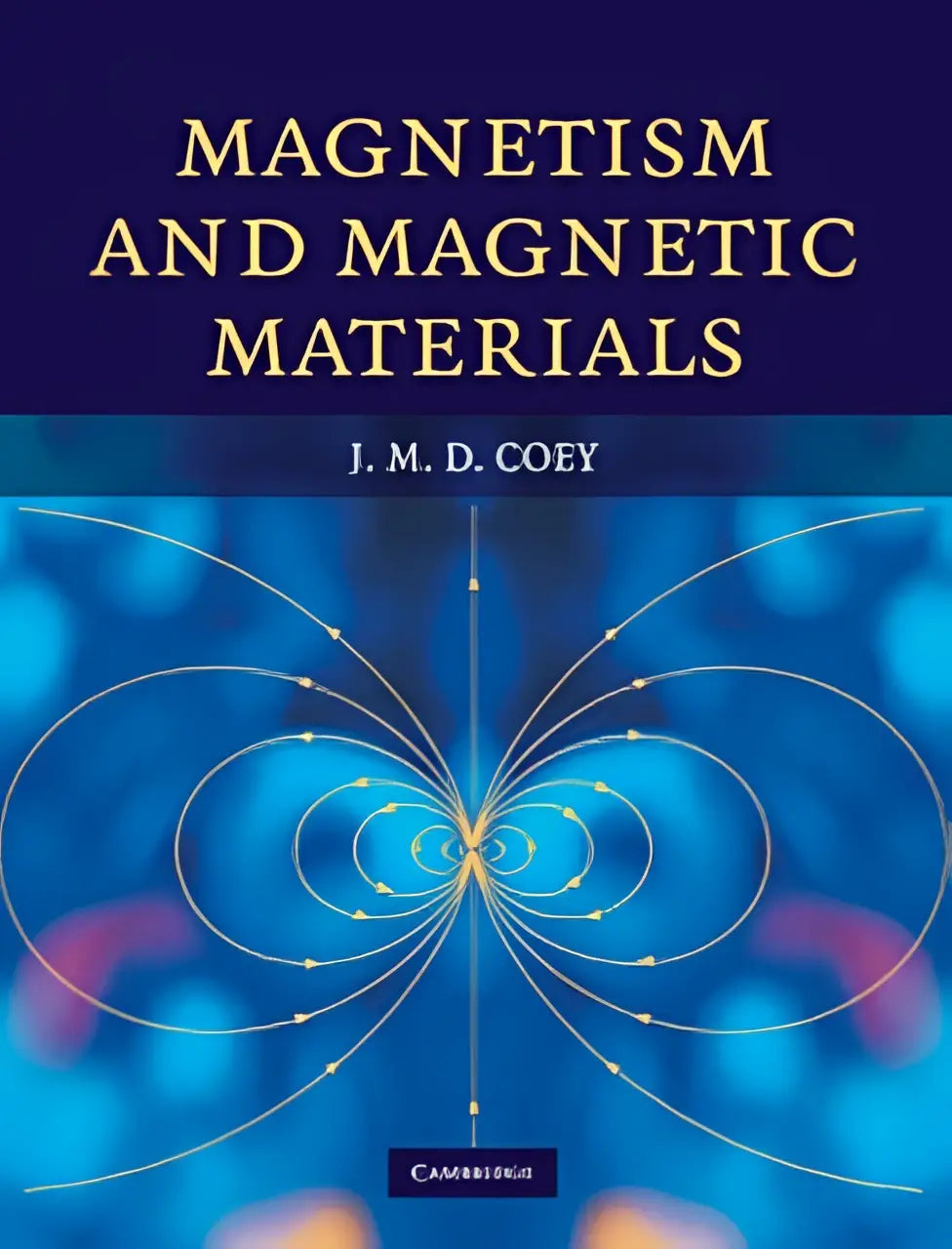 Blauw hardcover studieboek over magnetisme en magnetic materials door j voor diepgaande kennis van magnetism and magnetic