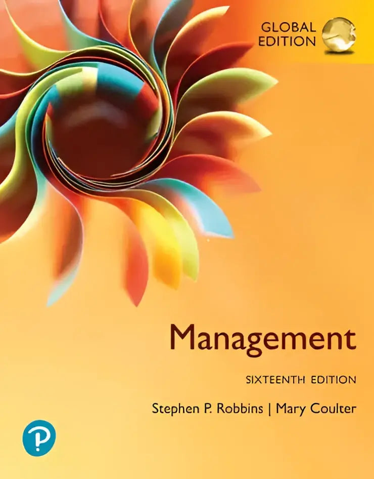 De cover van het management studieboek zestiende editie door Stephen P in een management global edition product