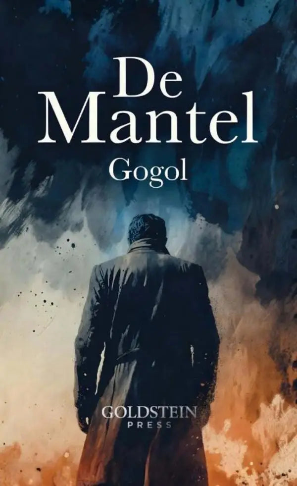 Donkere textuurrijke mantel met hoge kraag en lange mouwen geïnspireerd door een russische klassieker over de kleine ambtenaar