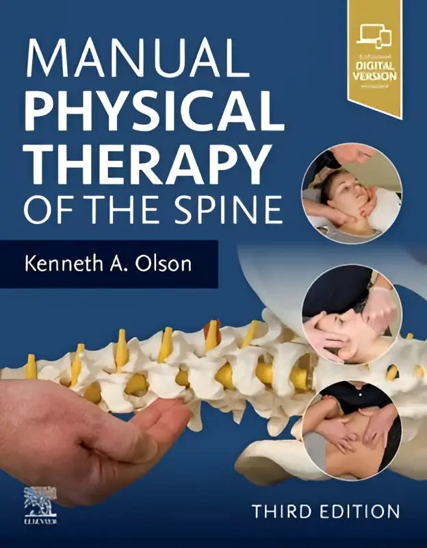 De cover van de derde editie manual physical therapy of the spine door kenneth a voor physical therapy en examination and manual physical therapy van de wervelkolom