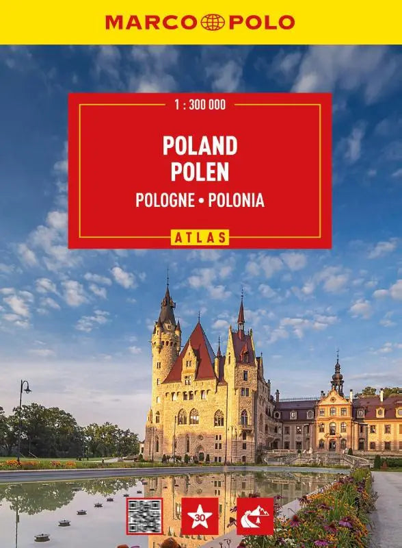 MARCO POLO Reiseatlas Polen 1:300.000 - Straßenatlas und Autoatlas mit Europa in 1:4,5 Mio. Spiralbindung