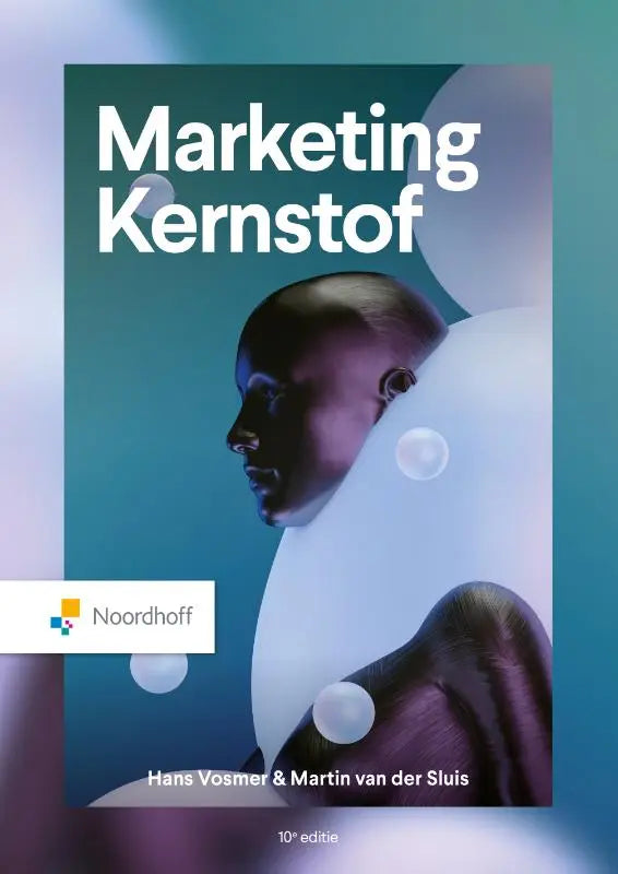 De cover van het marketing kernstof leerboek 10e editie door hans vosmer en martin van der sluis gepubliceerd door noordhoff