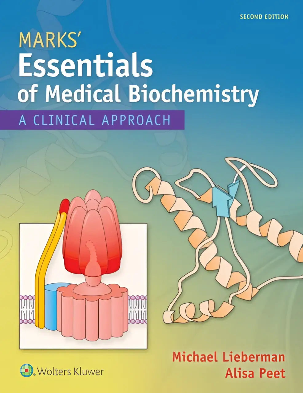 Tweede editie van marks essentials of medical biochemistry een klinische benadering met hypothetische patiëntvignetten door Lieberman en Peet