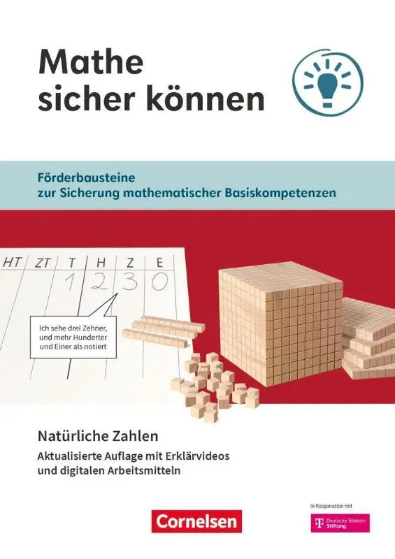 Houten base ten blokken set in mathe sicher können werkboek voor 5 6e klas mathe sicher onderwijs