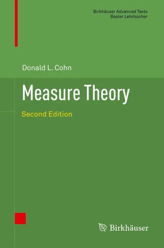Groen hardcover boek measure theory tweede editie van donald l. met focus op lokaal compacte ruimtes