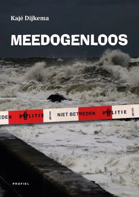 Rood-wit politieband met tekst niet betreden en fakkellogo geschikt voor meedogenloos beveiliging