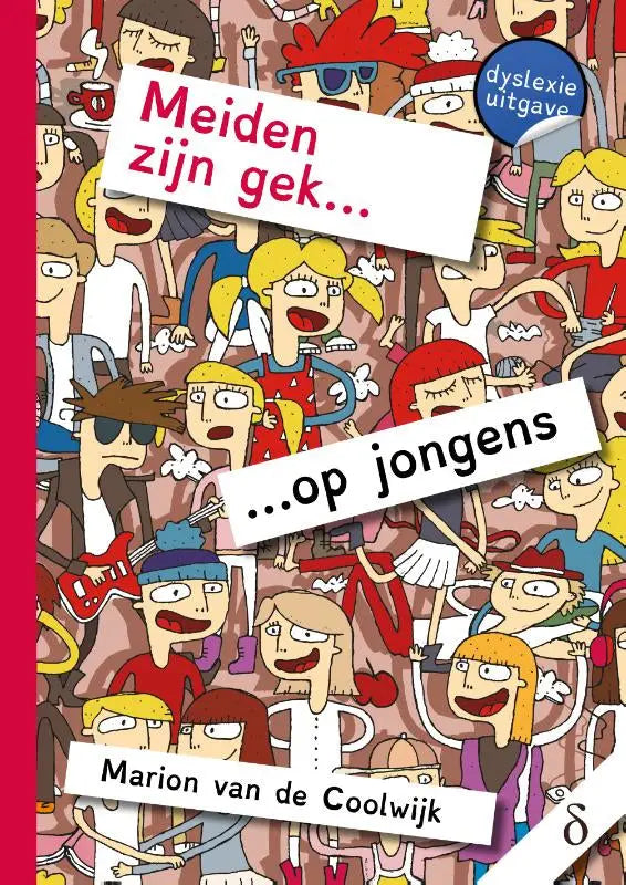 De boekcover van serie meiden toont een levendige cartoonillustratie van diverse kleurrijk geklede personages