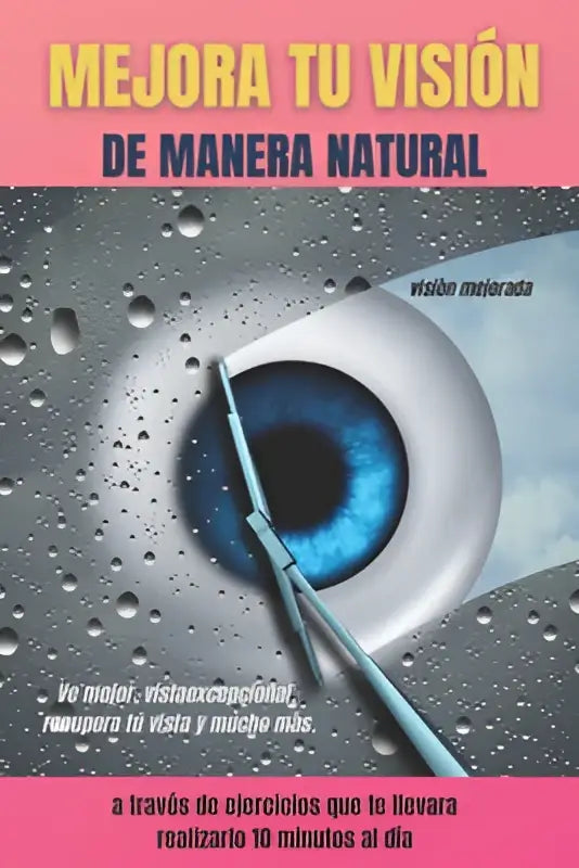Een blauwe oog met metalen zilveren iris en pupil tegen een grijze achtergrond voor oefeningen die je helpen zicht op manier natural verbeteren