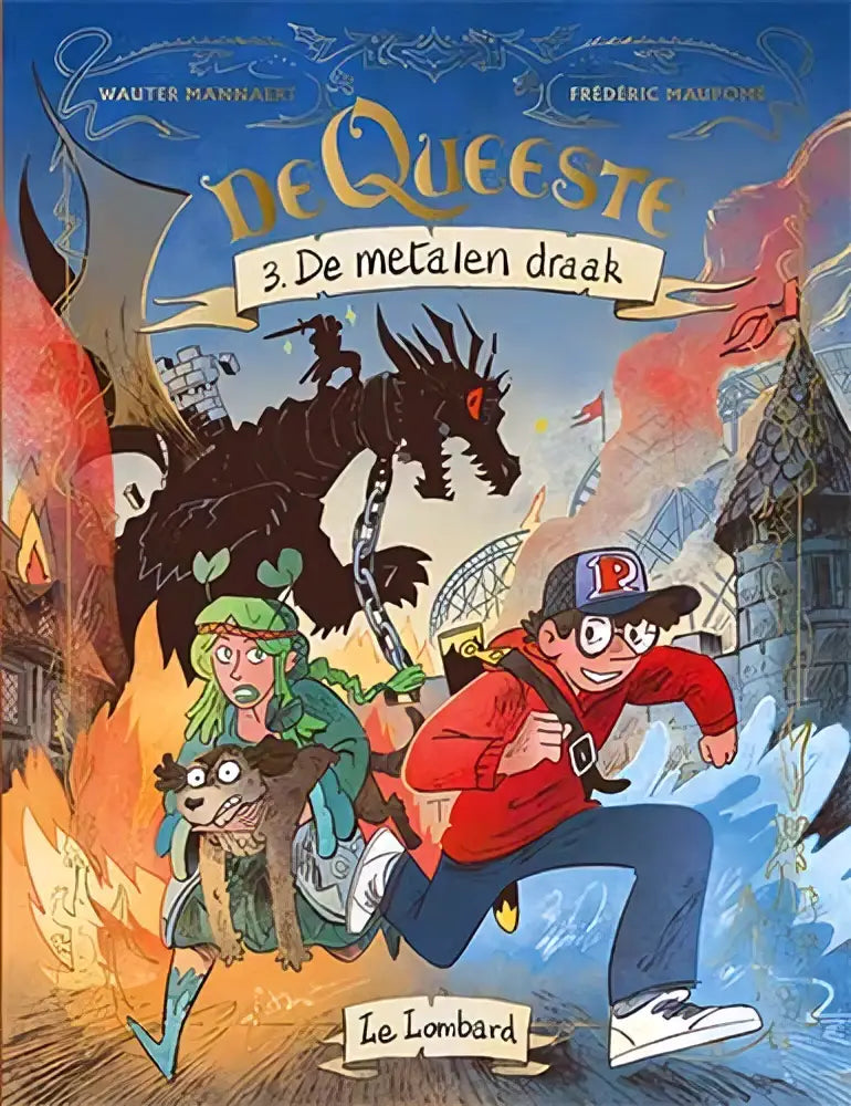 De metalen draak kinderboekcover van walter mannaert en frédéric maupomé uit de reeks strips algemeen