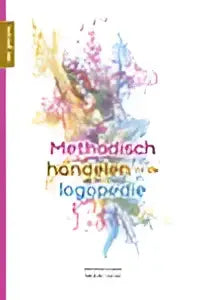 De methodisch handelen in de logopedie boekcover van henriëtte kuiper en michêlle lacroix met paarsroze abstract patroon