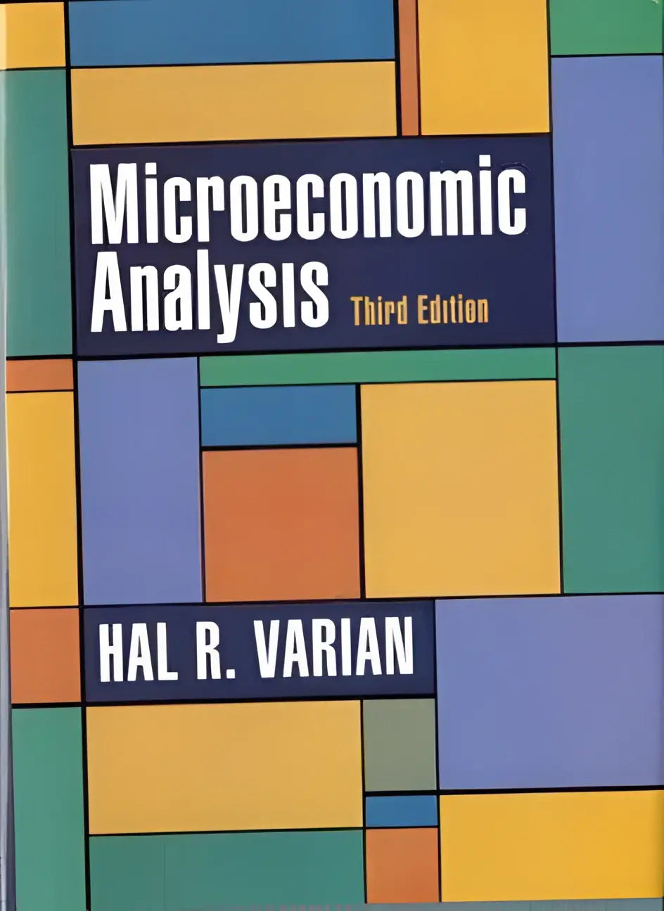 De cover van microeconomic analysis derde editie van hal r is een academisch leerboek over microeconomische analyse voor universiteitsgebruik