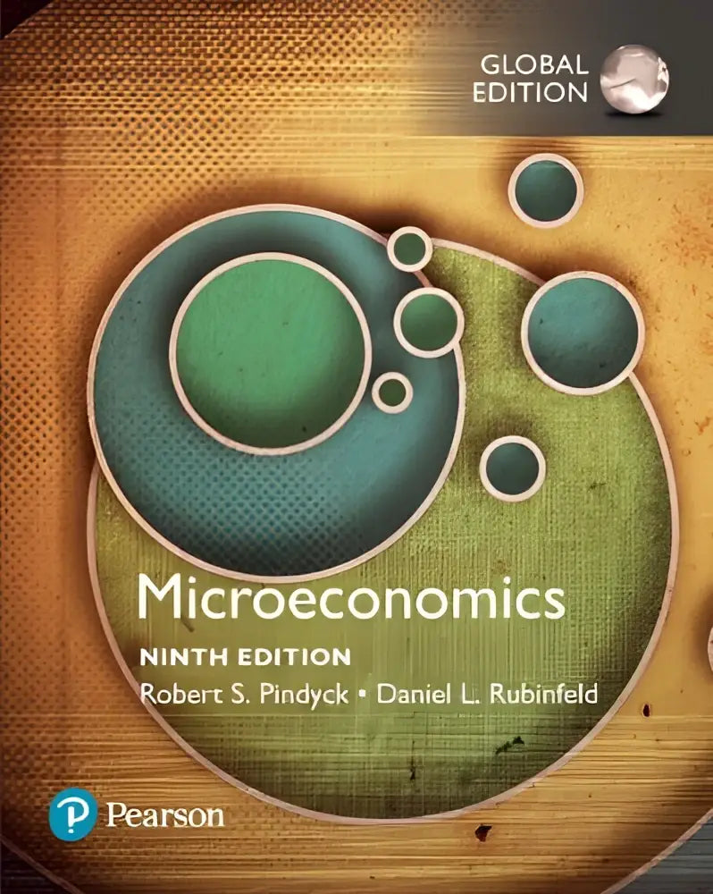 De negende editie microeconomics boek van robert s in een globale editie, ideaal voor studeren wereldwijd