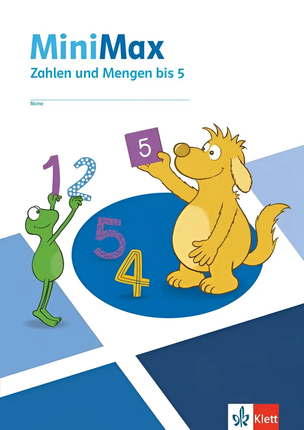 Minimax inklusiv kinderen werkboek met kleurrijke cartoons en leren van zahlen und mengen bis 5 voor klasse 1-4