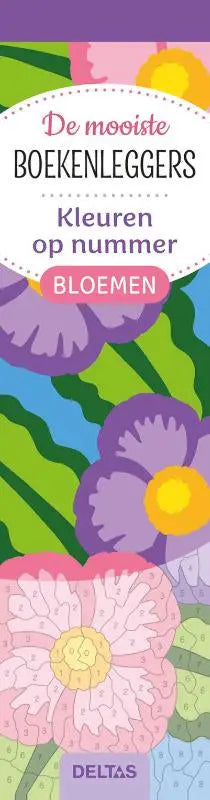 Een kleurrijk kinderactiviteitboek deltas chantecler de mooiste kleurboekenleggers kleuren met bloemen in paars roze geel