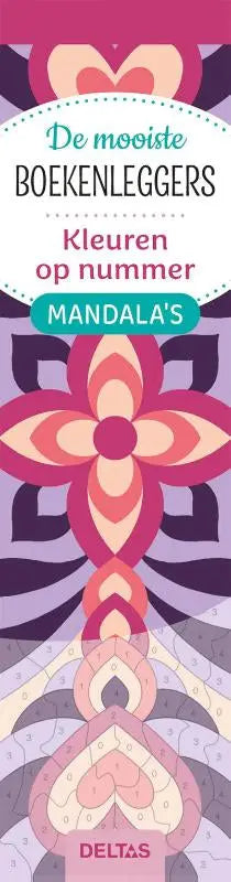 Een levendige roze en paarse mandala kleurboekenlegger met de mooiste kleurboekenleggers kleuren van deltas