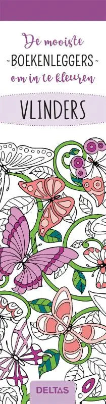 Kleurboek de mooiste kleurboekenleggers vlinders van delta met kleurrijk vlinderthema voor ontspannend kleuren
