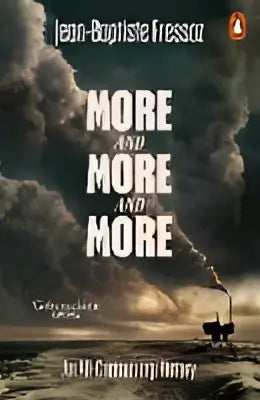 Boekcover More and more and more van Jean-Baptiste Fressoz met stormachtige hemel