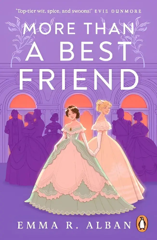 De boekcover van more than a best friend door emma r met thema mischief and matchmaking in zachte pasteltinten