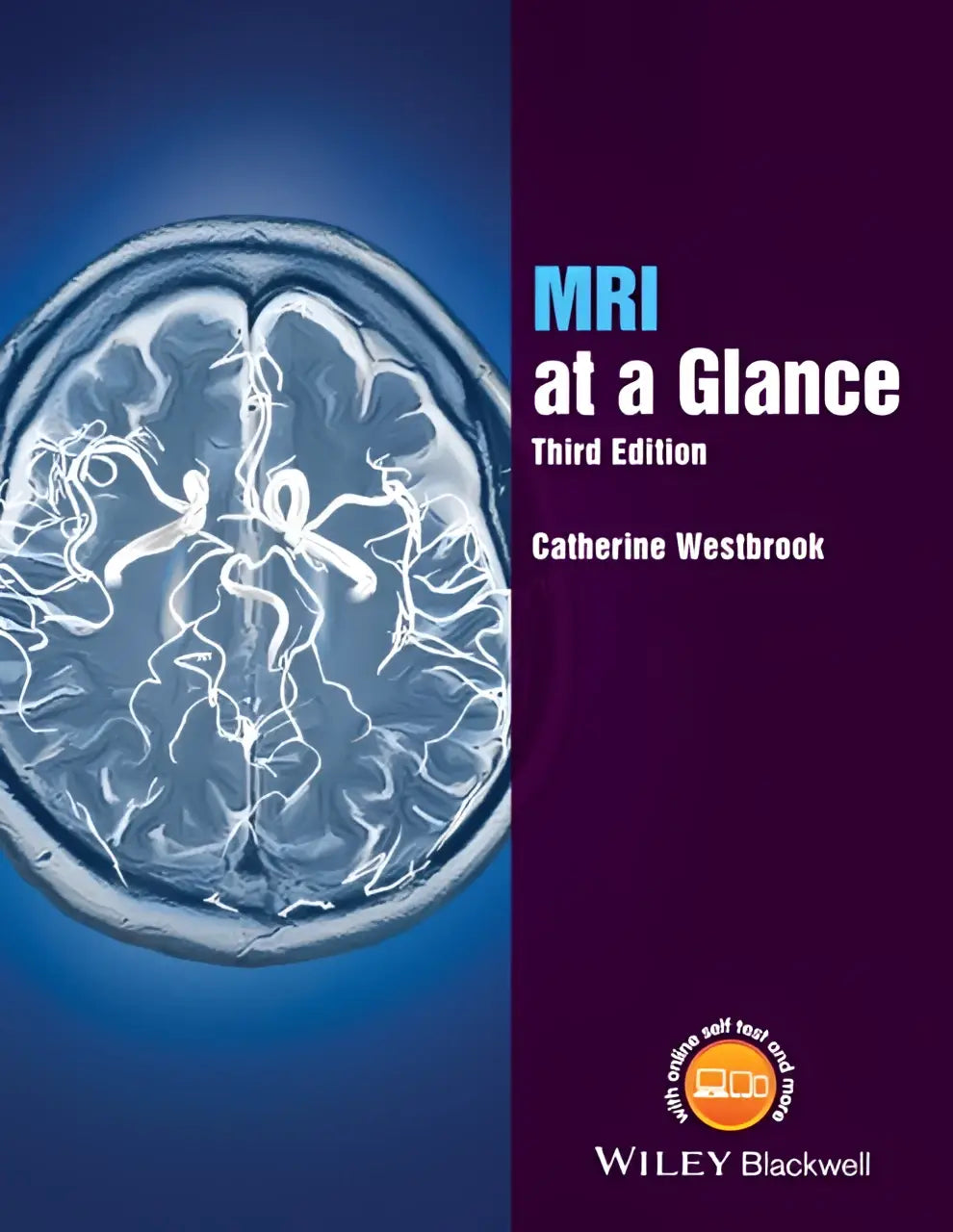 De cover van mri at a glance derde editie door catherine westbrook met nieuwe scan tips voor imaging systems