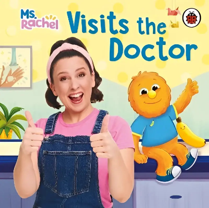 Ms Rachel visits the doctor product cover showing colorful illustration for children learning visits the doctor