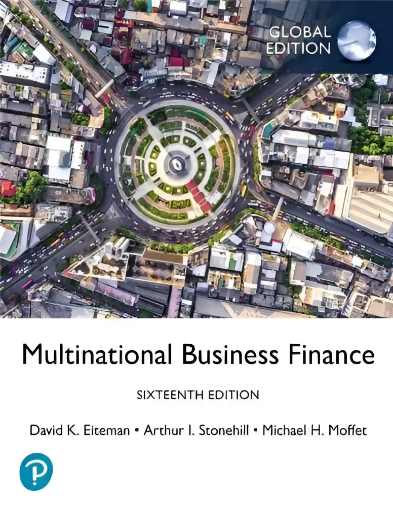 De boekomslag van het leerboek multinational business finance zestiende editie voor internationaal business finance gebruik