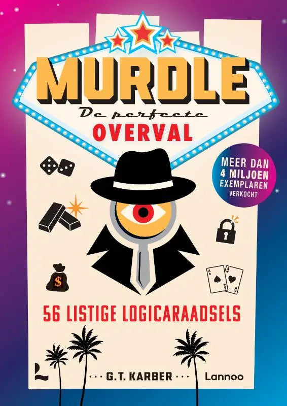 De cover van het dutch-language deductive logico puzzelboek murdle de perfecte overval door g.t