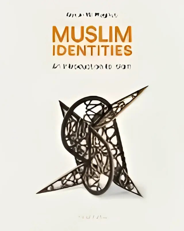 De boekcover van muslim identities an introduction toont een zwartwit abstract geometrisch ontwerp met een duidelijke titel