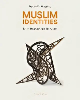 De boekcover van muslim identities an introduction toont een zwartwit abstract geometrisch ontwerp met een duidelijke titel