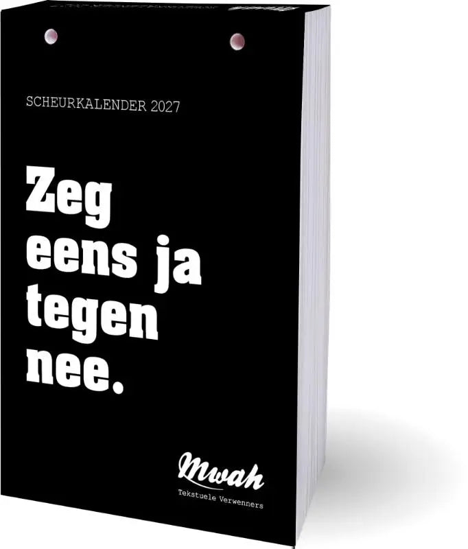 Mwah scheurkalender - 2027 - Zeg eens ja tegen nee.