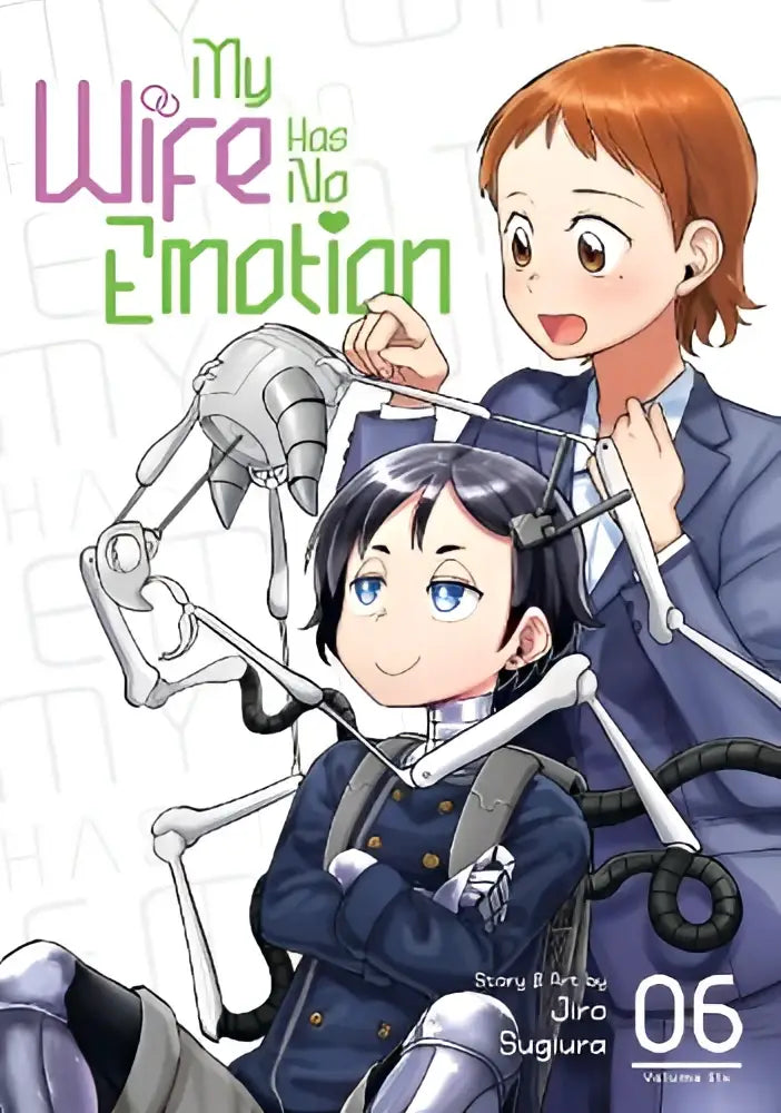 Cover of my wife has no emotion vol 6 featuring two anime characters in formal attire with a mechanical device on one head