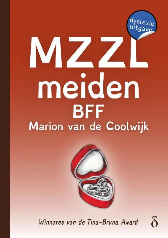 Rood hartvormig doosje met twee zilveren ringen van mzzl meiden deel 10 accessoires