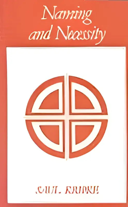De boekcover toont een minimalistisch ontwerp met een oranje cirkel en de titel naming and neutrality door a.h.l