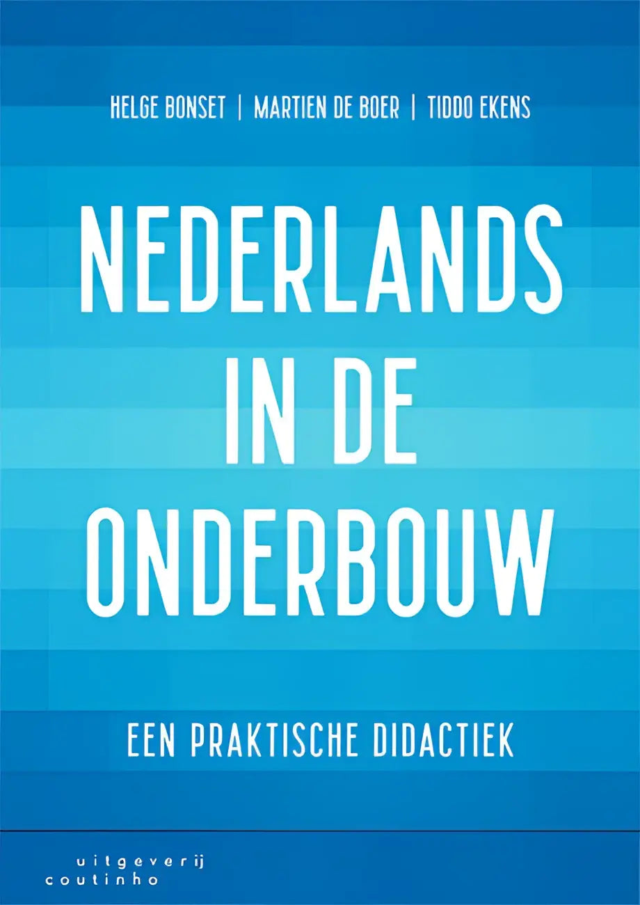 Blauwe boekcover Nederlands in de onderbouw door Bonset, De Boer, Eken