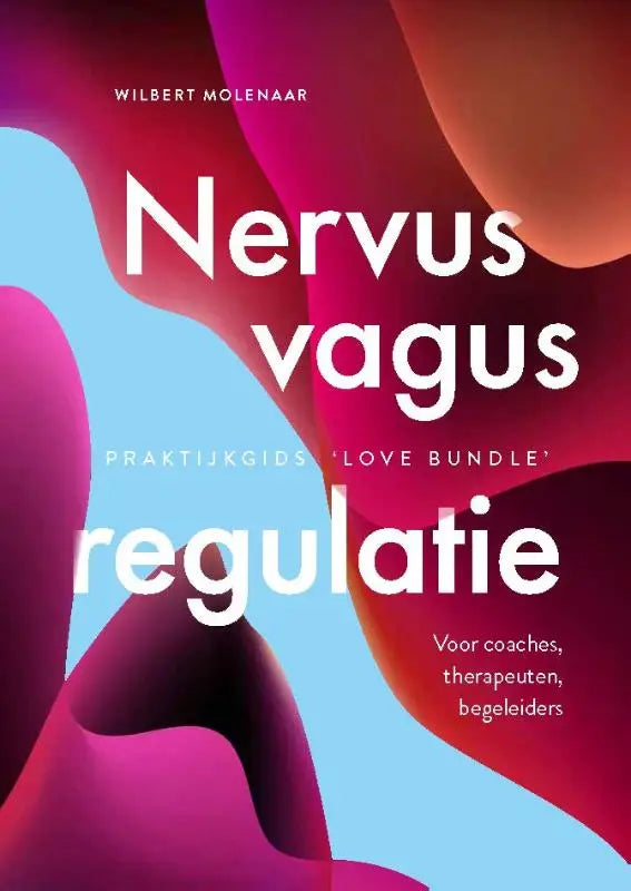 Het boek cover van praktijkgids love bundle toont nervus vagus regulatie in witte letters op een abstracte paarse achtergrond