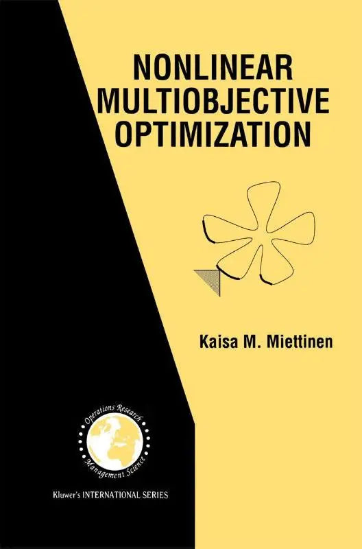 Gele en zwarte boekomslag van nonlinear multiobjective optimization door kaisa m. over multiobjective optimalisatie