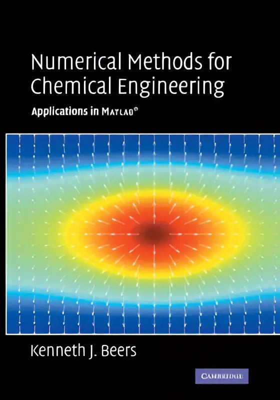 Zwarte hardcover boek numerical methods for chemical engineering applications in matlab door kenneth j geschikt voor numerieke wiskunde
