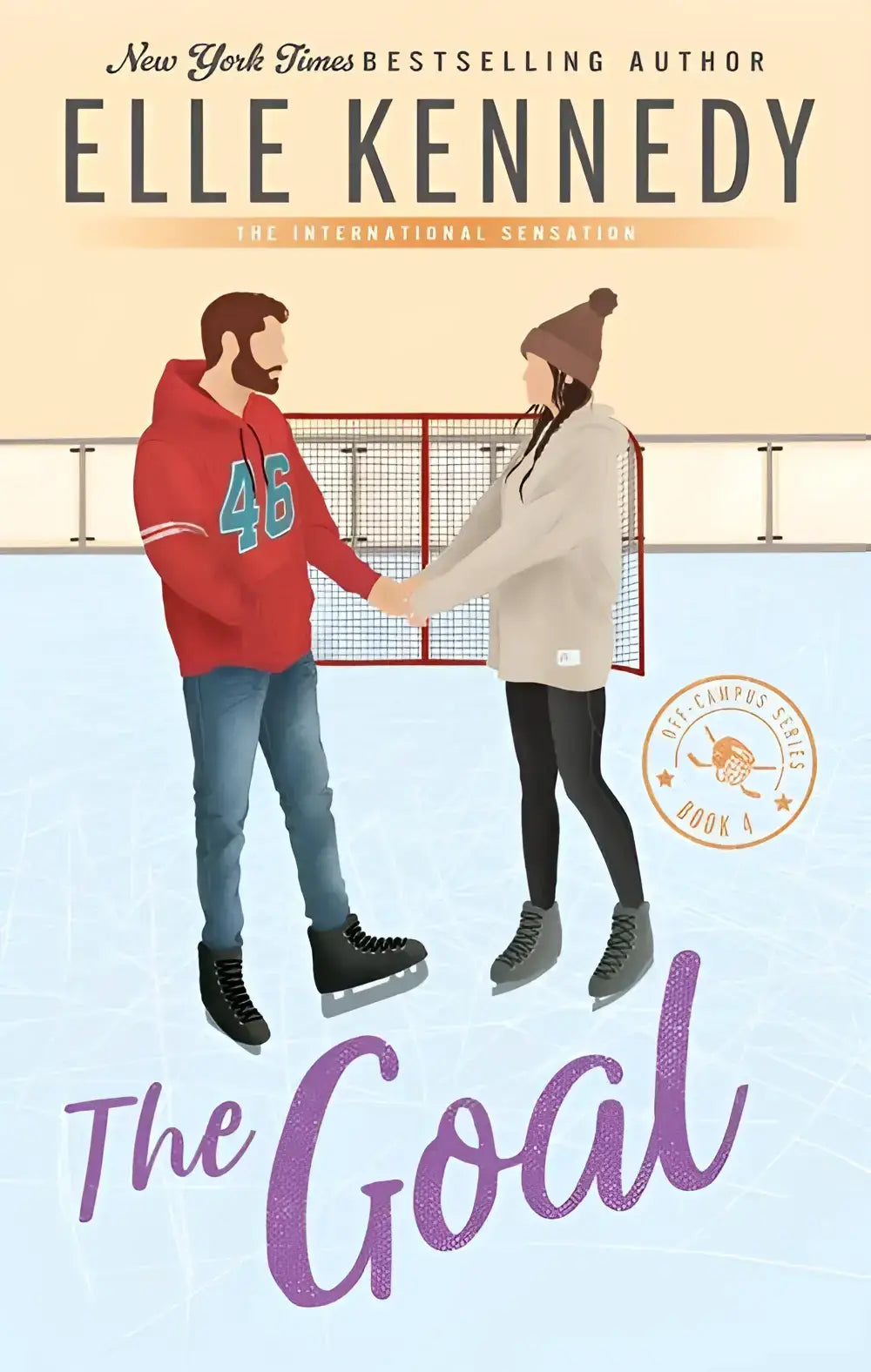 Off-campus series shrinkwrapped set 5 books featuring elle kennedy the goal metend paar in ijshockeyuitrusting die handen schudden