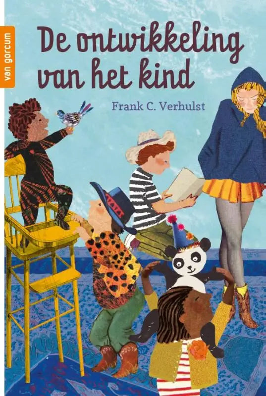 De cover van het kinderboek de ontwikkeling van het kind door frank c met kleurrijke illustraties en duidelijke titel