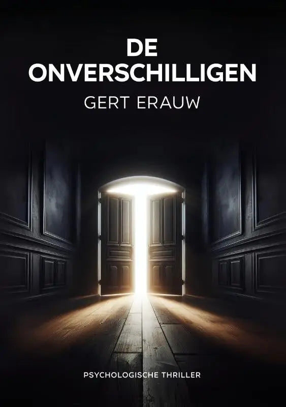 Donkere houten dubbele deuren openen naar licht in gang afbeelding voor gert erauw uitgeverij hartklopper boek de onverschilligen