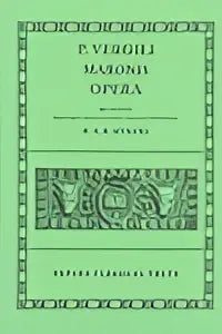 Groene omslag van een gedrukte latin editie bij oxford classical texts met de titel p in de editie opera