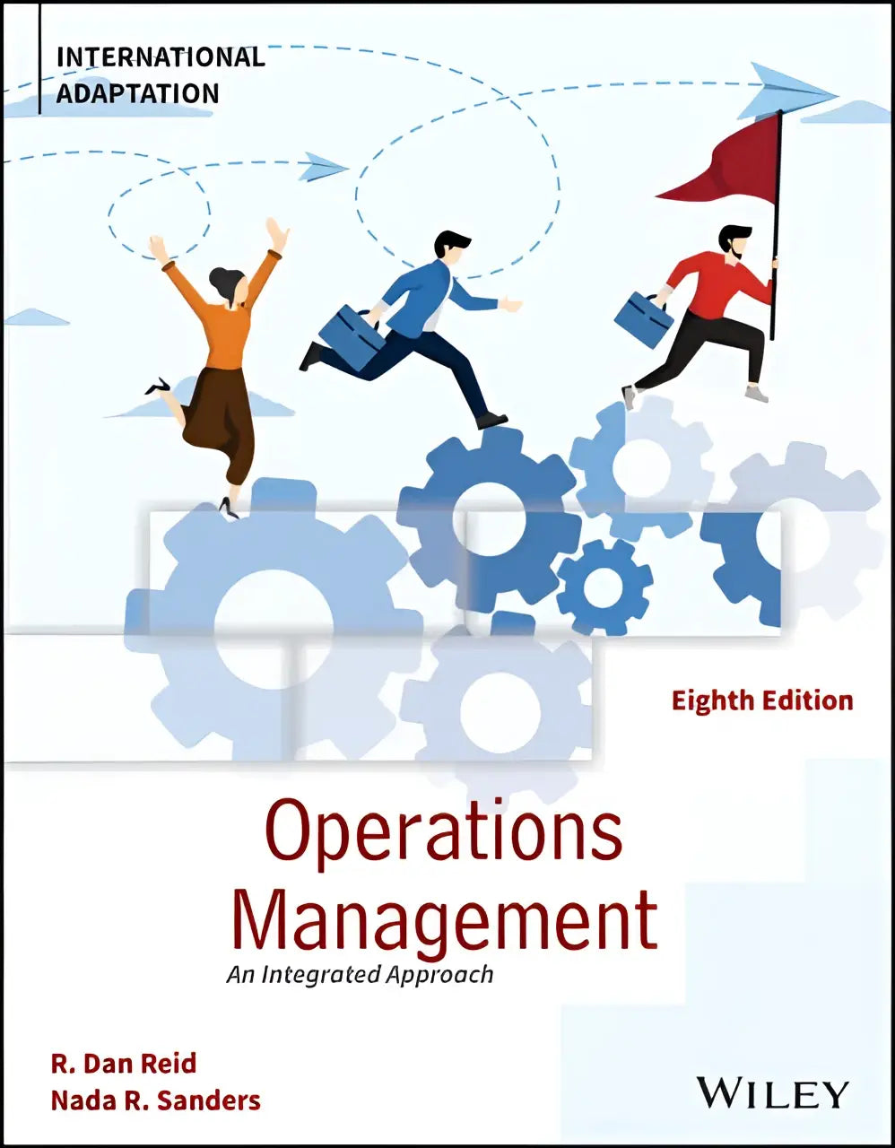 De achterzijde van de achtste editie van operations management een integrated approach internationale aanpassing boek