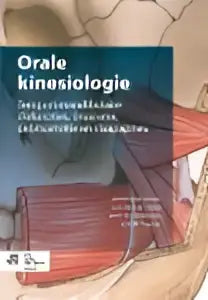 Donkerblauw rechthoekig bord met witte tekst orale kinesiologie en logo van orale kinesiologie voor geneeskunde algemeen bsl media