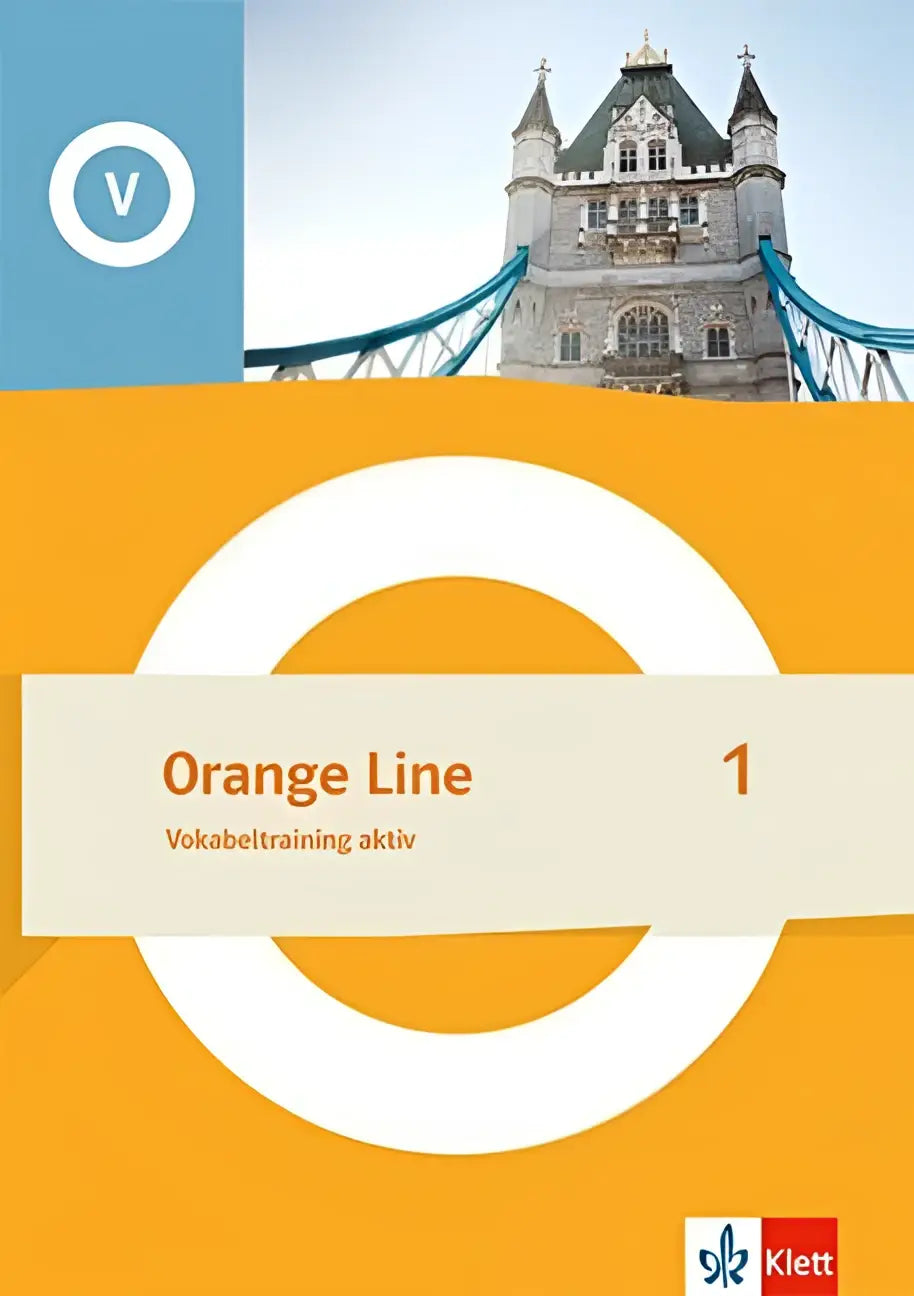 Orange line 1 vokabeltraining aktiv klasse 5 workbook met london tower bridge afbeelding op de voorkant